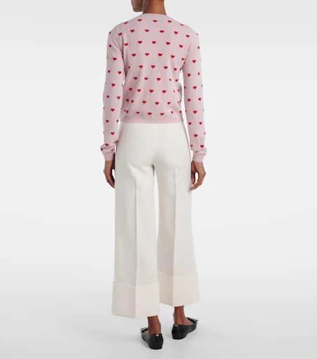 Valentino Jacquard virgin wool cardigan 3