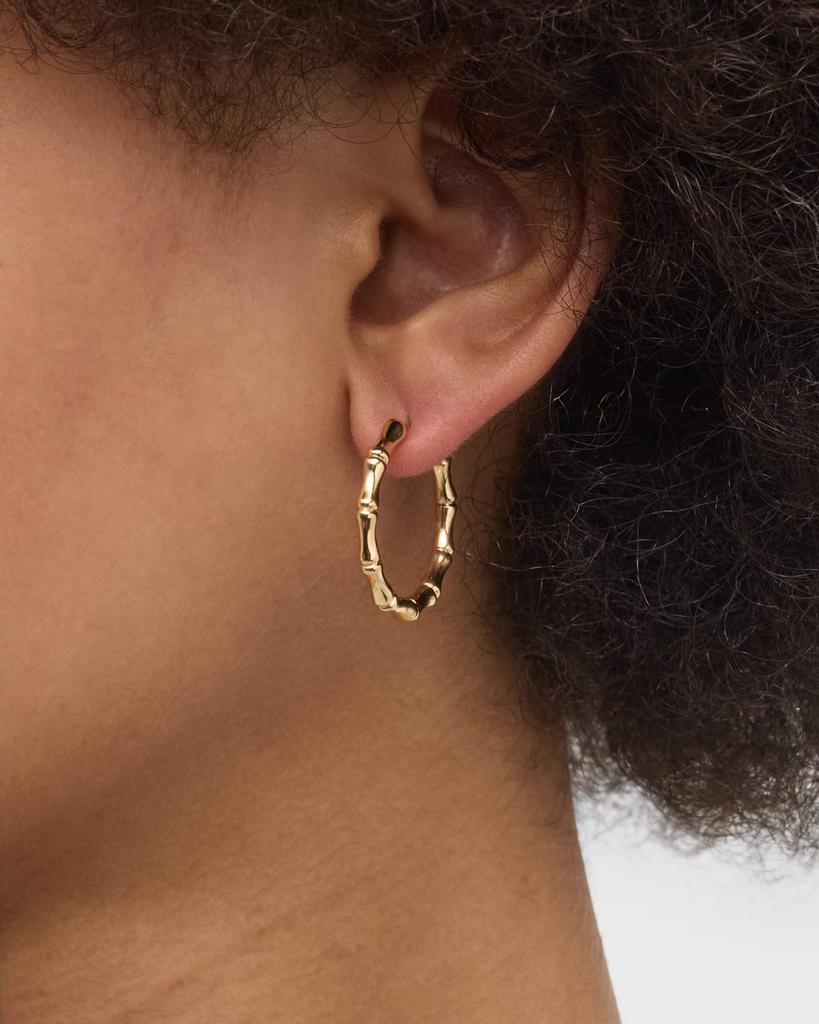 Anita Ko 18K Yellow Gold Bamboo Hoop Earrings