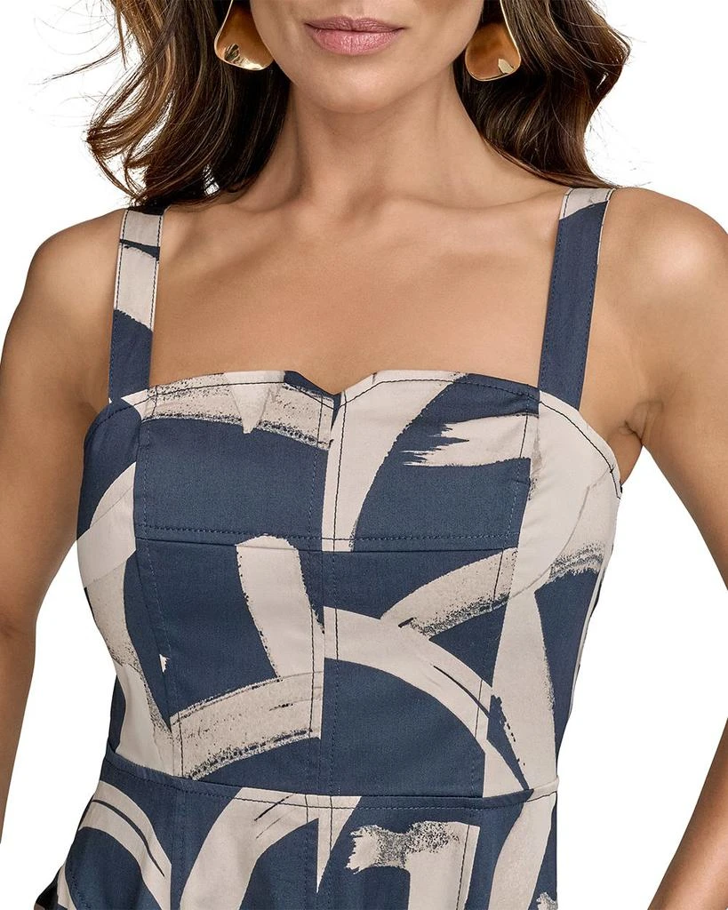 Donna Karan Abstract Print Midi Dress 6