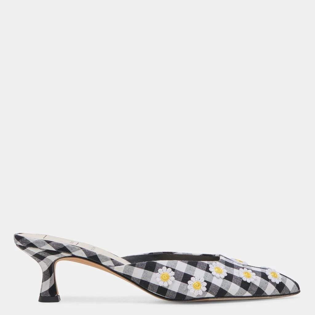 Dolce Vita Lilou Heels Black White Gingham 1