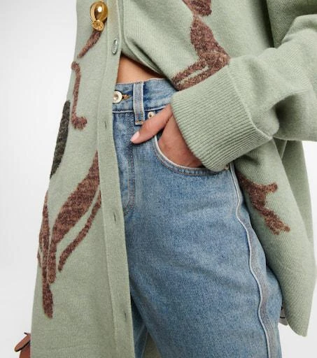Loewe Anagram high-rise cropped jeans 4