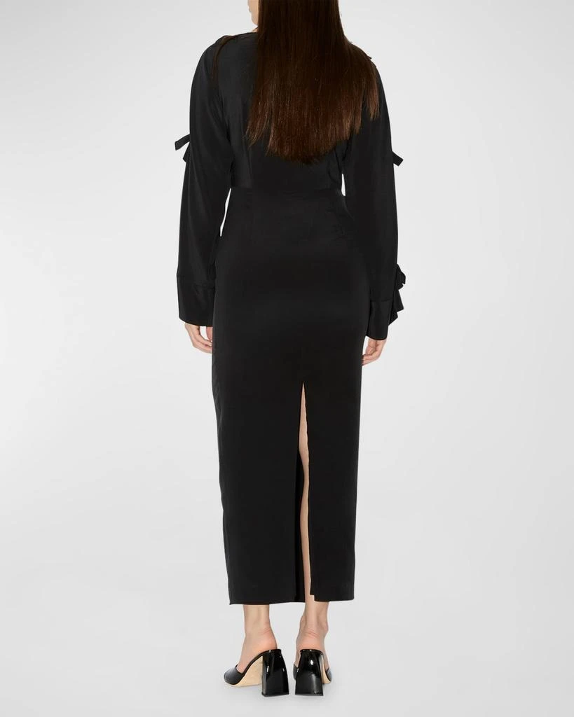 Bernadette Candela Bow-Slash Sleeves Maxi Dress 3
