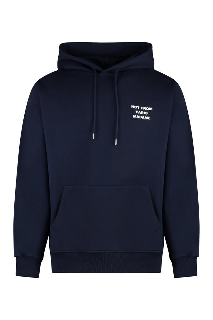 パーカー・フーディ DROLE DE MONSIEUR Black Hoodie with Logo in Cotton Man Drôle de Monsieur Black Hoodie With Logo In Cotton Man