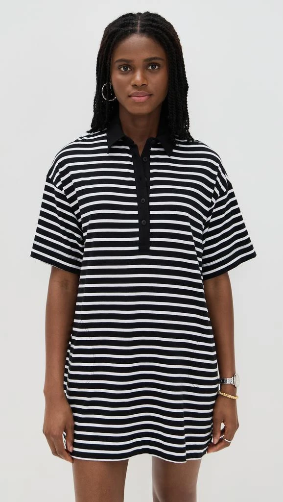 ATM Anthony Thomas Melillo Stripe Classic Short Sleeve Polo Dress 2
