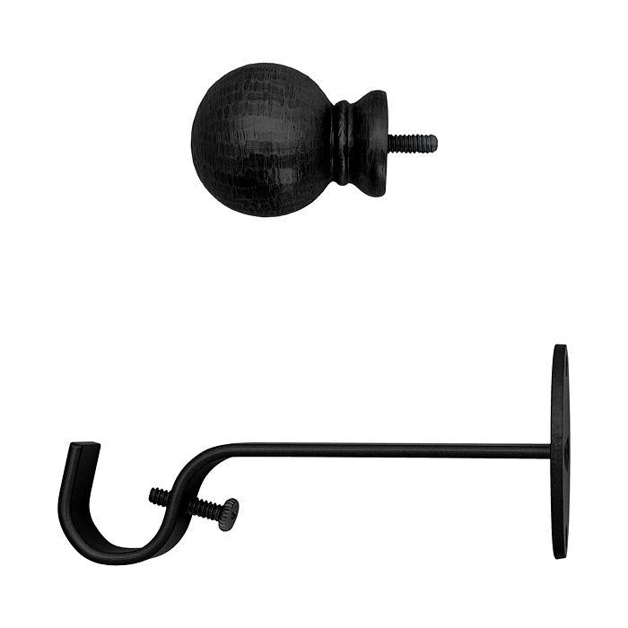 Elrene Home Fashions Farmhouse Ball Single Curtain Rod, 86"-120" 3