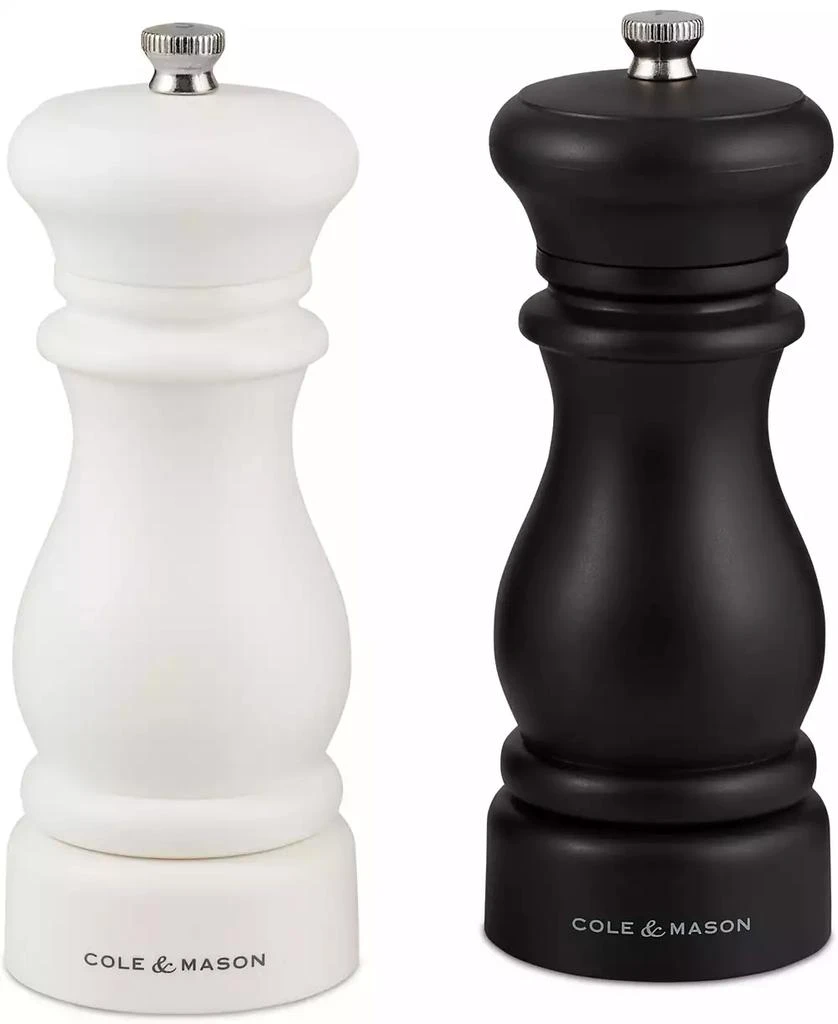Cole & Mason Southwold Classic Salt & Pepper Mill Gift Set, Black/White 1