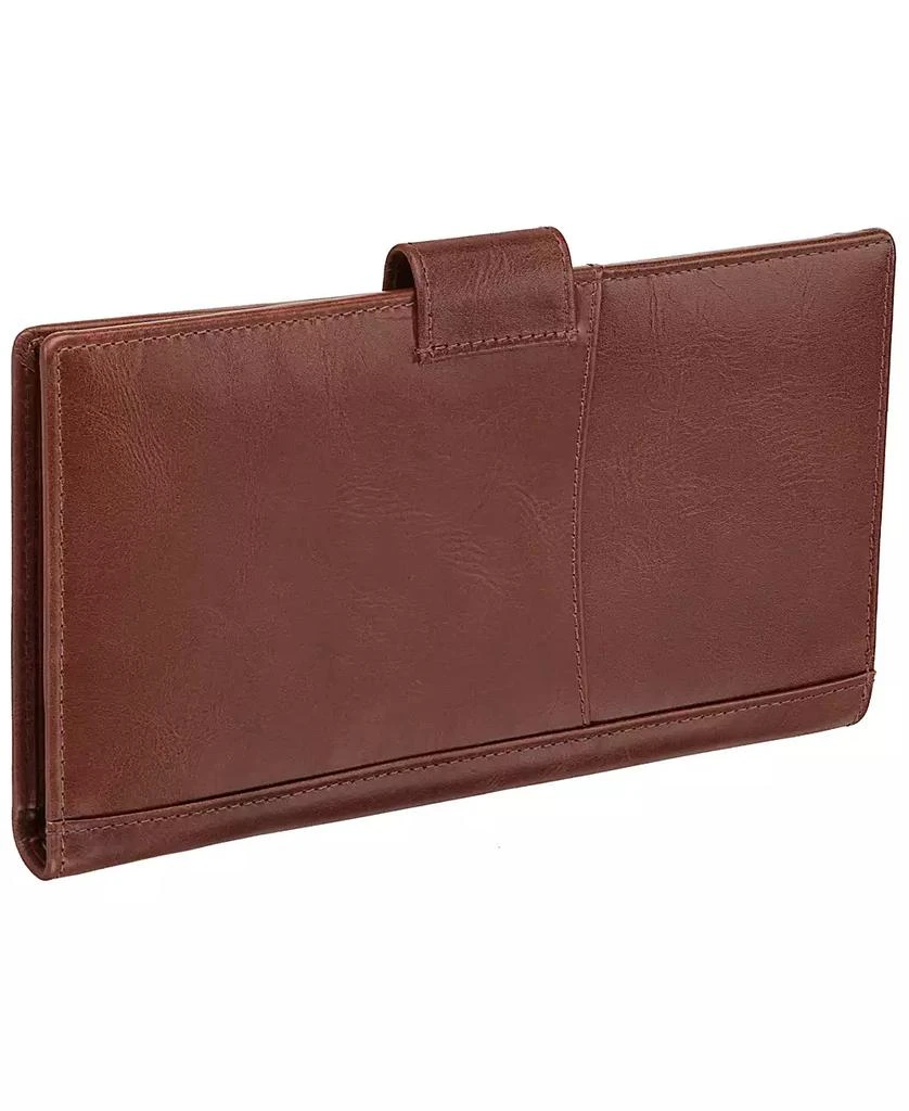 Mancini Leather Goods Men's Casablanca Collection Classic Passport Holder and Travel Organizer 3