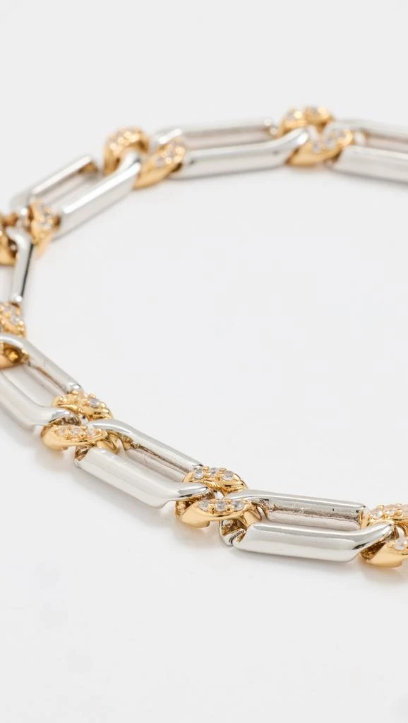 Luv AJ The Two-Tone Pave Link Bracelet 3