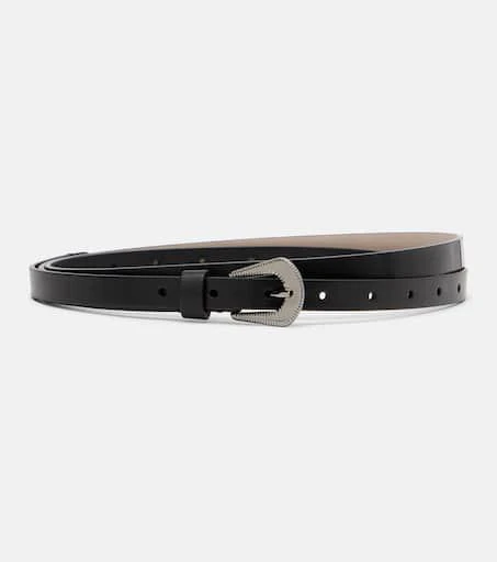 Brunello Cucinelli Slim leather belt 1