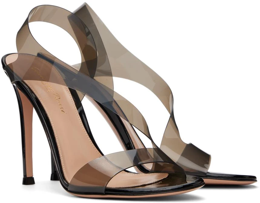 Gianvito Rossi Black Metropolis Heeled Sandals 4