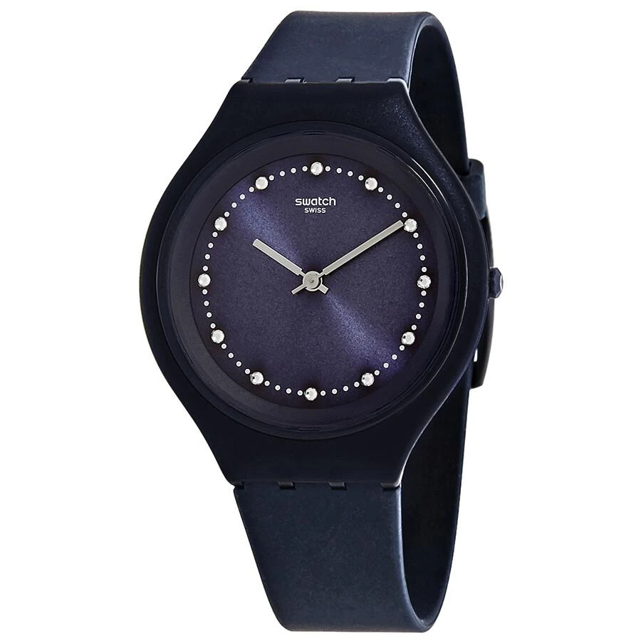 Swatch Skinsparks Dark Blue Sun-brushed Dial Unisex Watch SVUN100 1