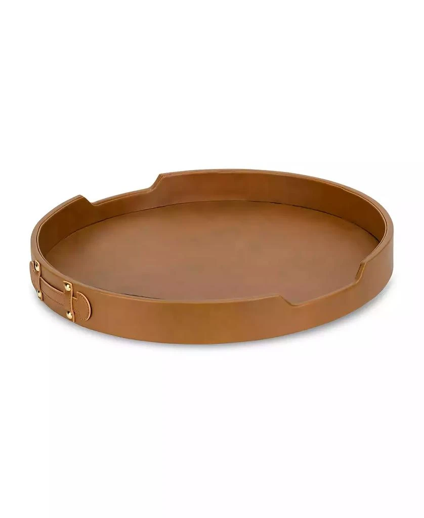 American Atelier Light Brown Round Tray 1