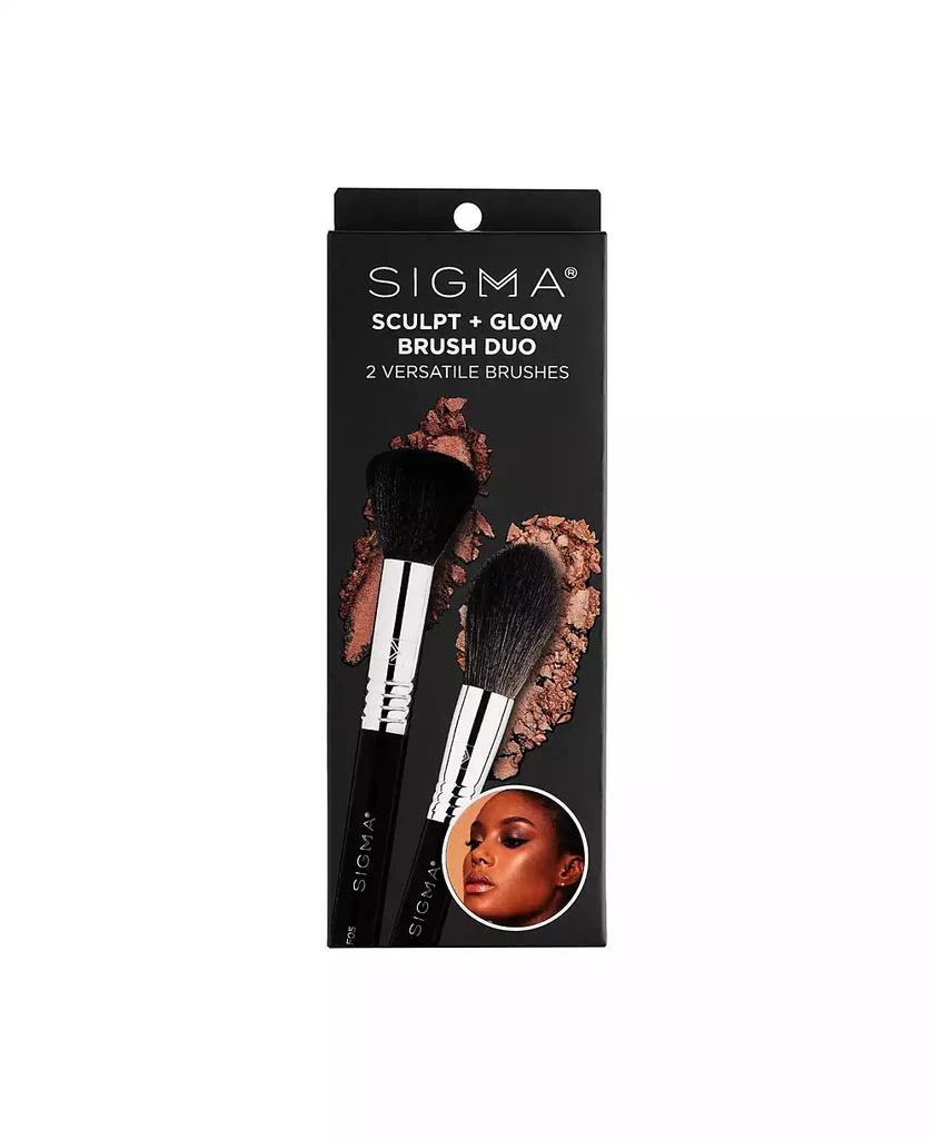 Sigma Beauty Sculpt + Glow Makeup Brush Duo 4