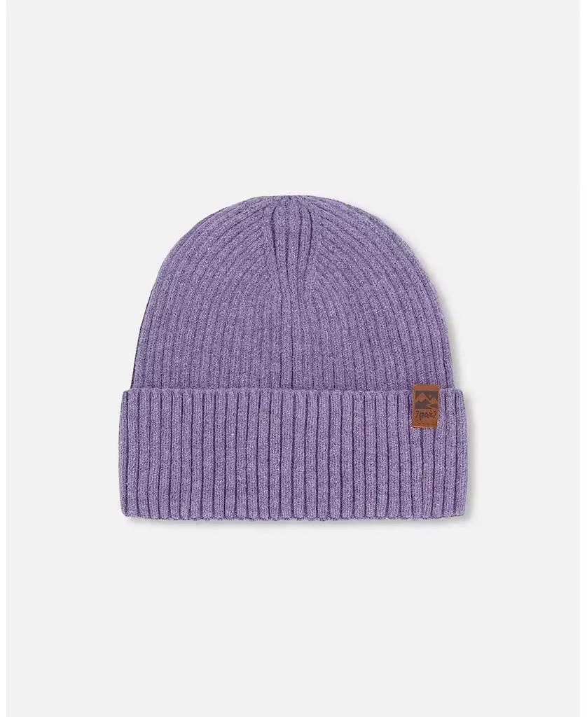 Deux par Deux Girl Knit Hat Lavender - Toddler|Child