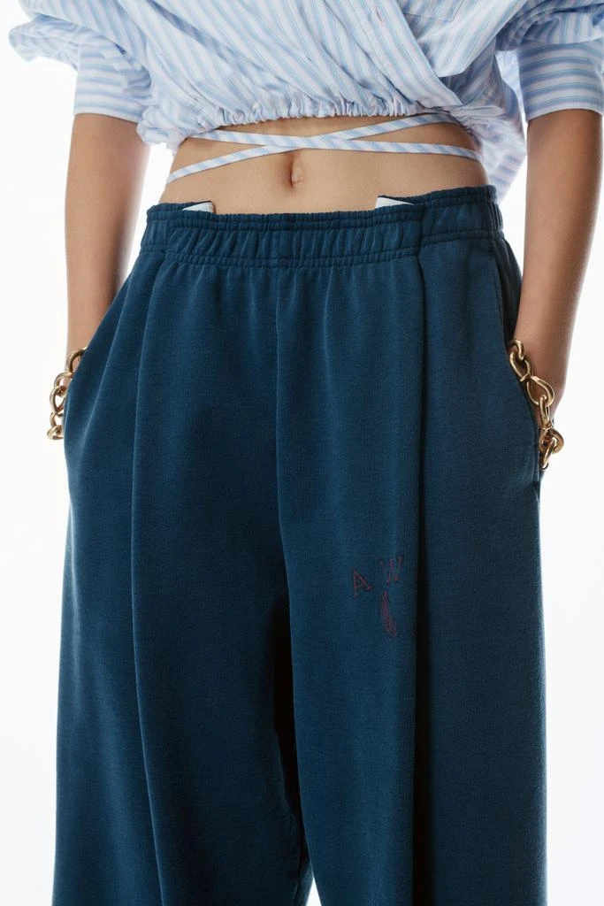Alexander Wang Logo Waistband Pleated Sweatpants 4