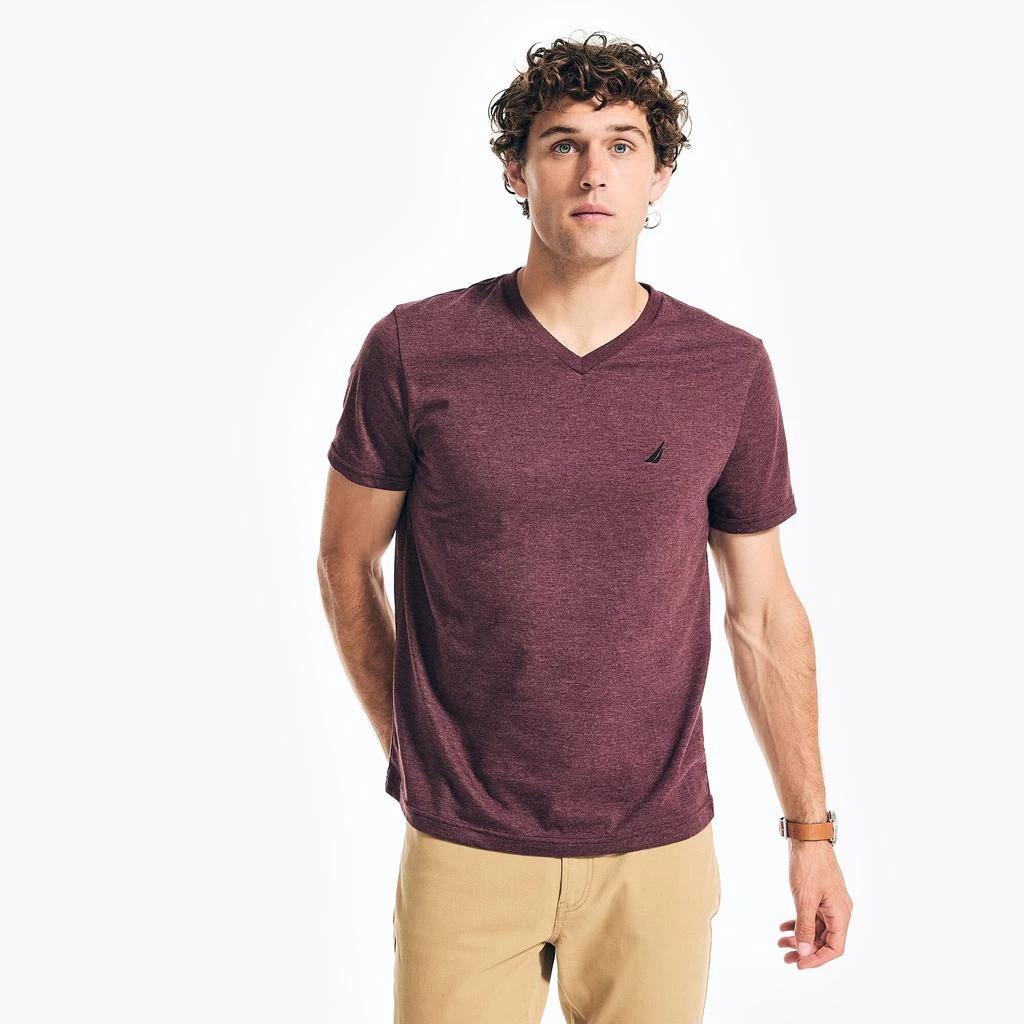 Nautica Heather V-Neck T-Shirt 9