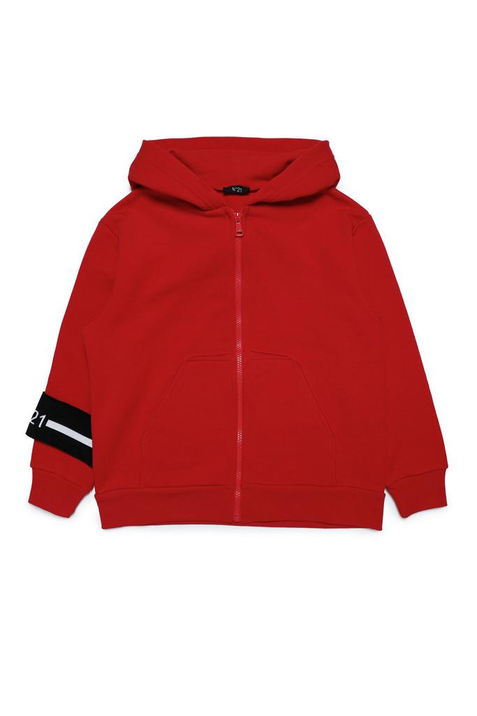 N°21 - SALE!!新品　ヌメロ　N°21 KIDS ロゴ　フルジップパーカー　12Y N°21 Nº21 Kids Logo-Patch Zipped Padded Jacket - Kid's