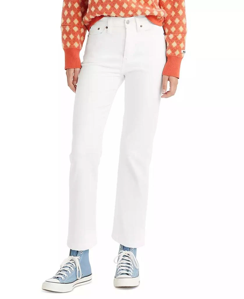 Levi
s Women
s Wedgie Straight-Leg High Rise Cropped Jeans 1