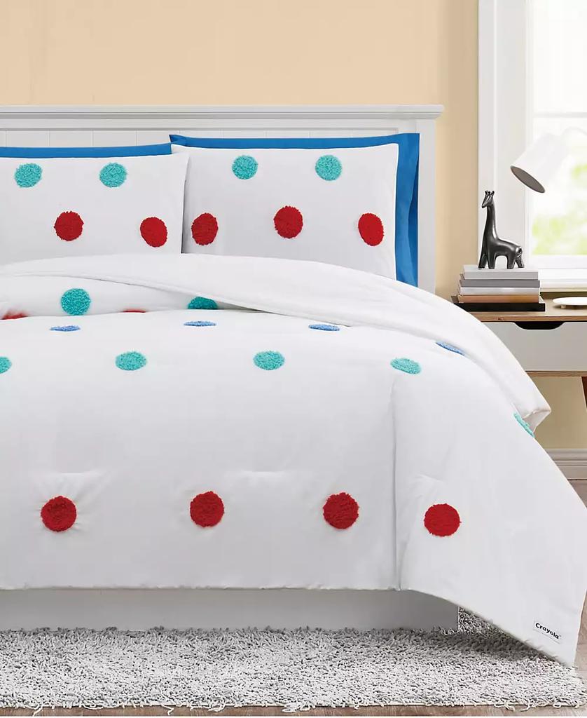 Crayola Fuzzy Dot 2 Piece Comforter Set