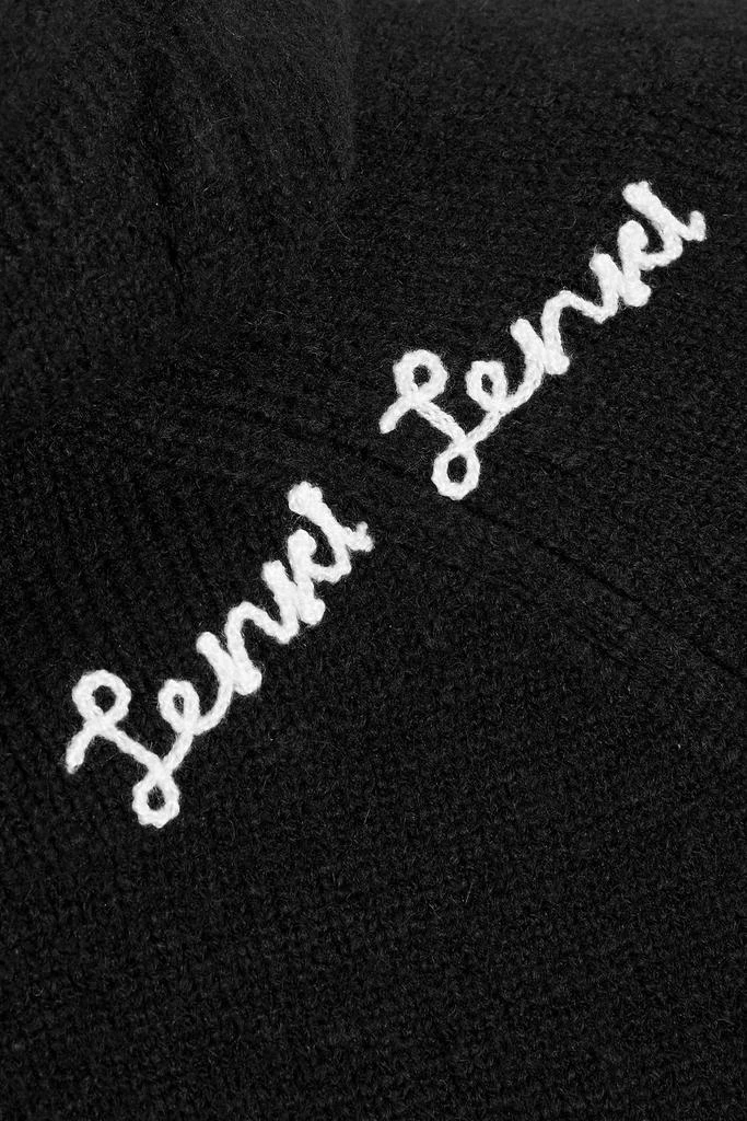 IENKI IENKI Embroidered knitted hooded sweater 4