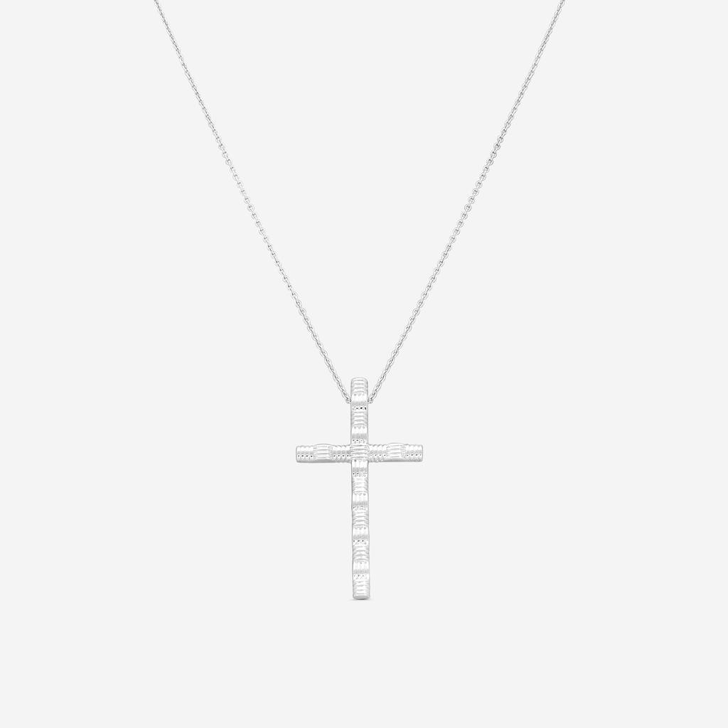 Roberto Coin Roberto Coin Appassionata 18K White Gold Cross Necklace 777100AWCH00