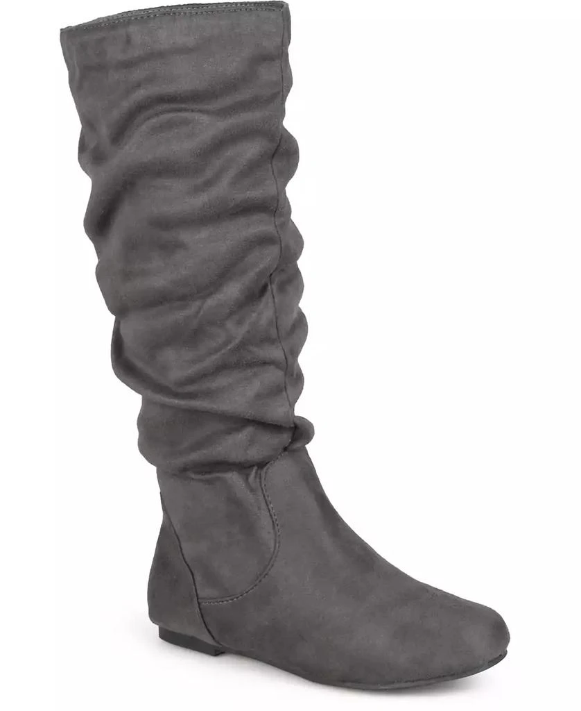 Journee Collection Women's Rebecca Wide Calf Slouch Mid Shaft Boots 1
