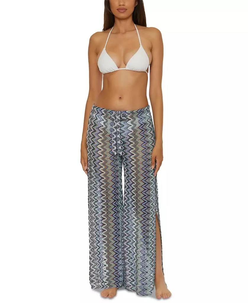 Becca Women's Sundown Crochet Split-Leg Cover-up 1