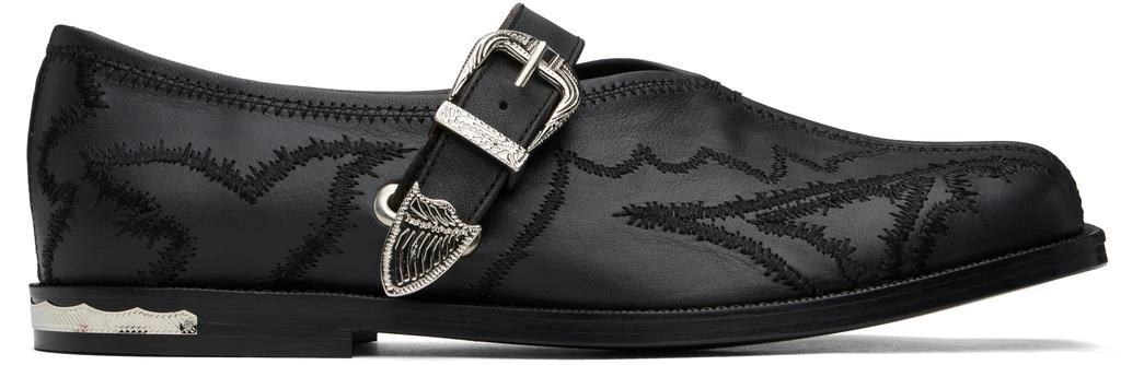 Toga Virilis Black Leather Loafers 1
