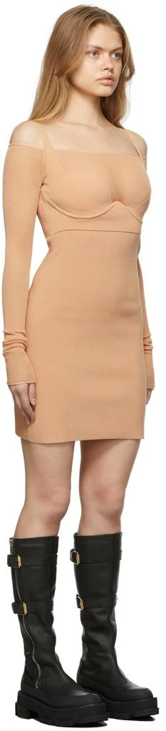 Dion Lee Pink Hosiery Mesh Dress 2