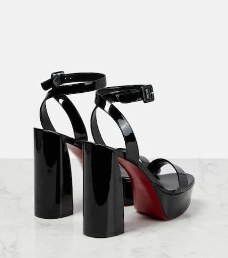 Christian Louboutin Movida Sabina patent leather platform sandals 3