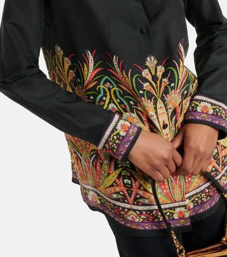 ETRO Printed cotton and silk shirt 5