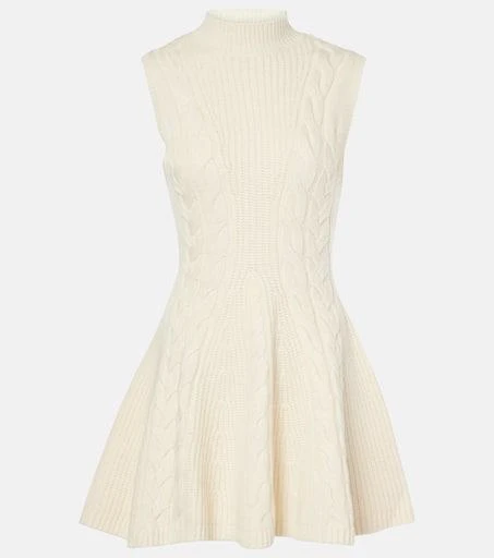 Staud Charade cable-knit wool-blend minidress 1
