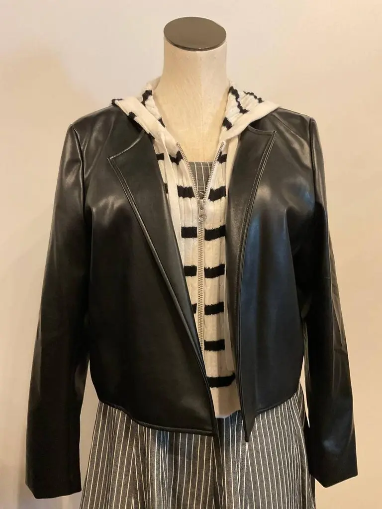 J. Society J. Society - Women's Striped Dickey Jacket
