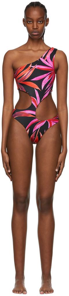 Shop Black Recycled NylonOne-Piece Swimsuit on Sale at Shop Black Recycled NylonOne-Piece Swimsuit on Sale at