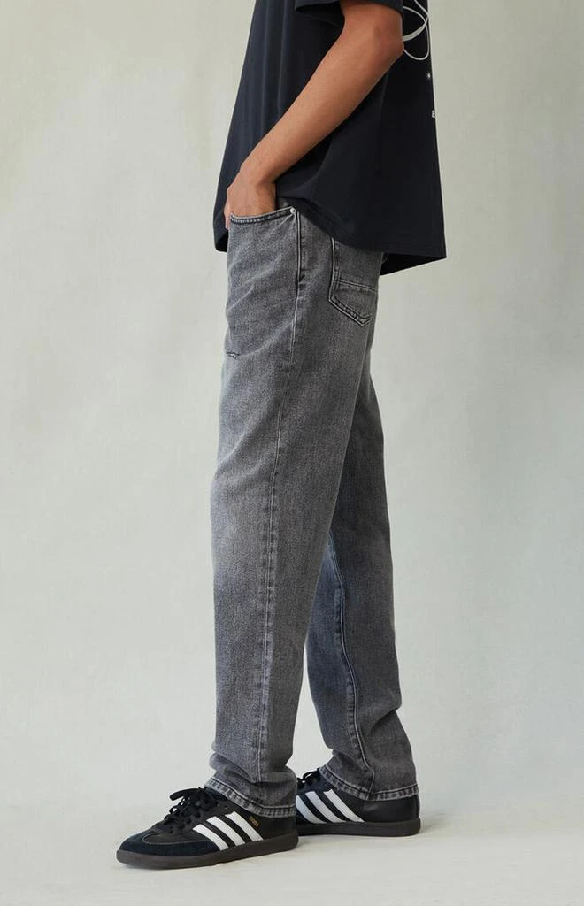 PacSun Cade Straight Jeans Ripped Black Wash 3