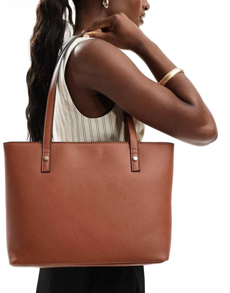 ASOS ASOS DESIGN easy tote bag in tan 3
