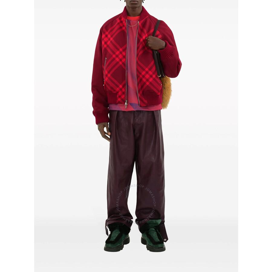 Burberry Burberry Men
s Ripple Reversible Check-Print Bomber Jacket, Size Large