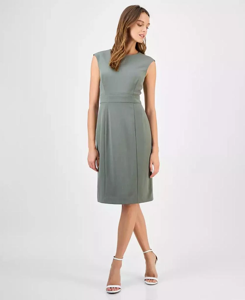 Kasper Women's Crewneck Sleeveless Sheath Dress, Regular & Petite 1