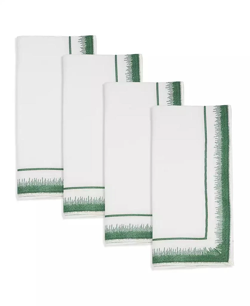 Saro Lifestyle Elegant Embroidery Detail Napkin, Set of 4