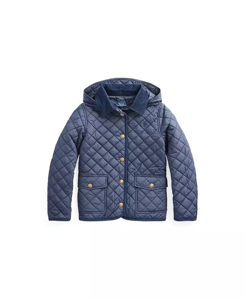 Ralph Lauren Big Girls Quilted Water-Repellent Barn Jacket 4
