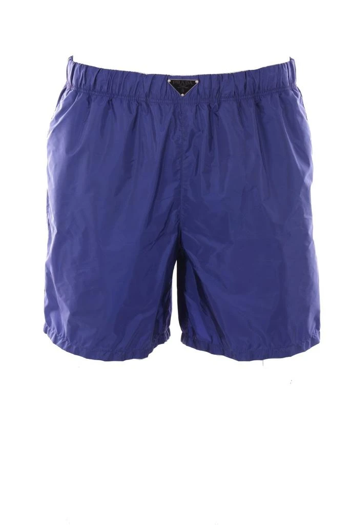 Prada Prada Triangle-Logo Mid-Rise Swim Shorts 1