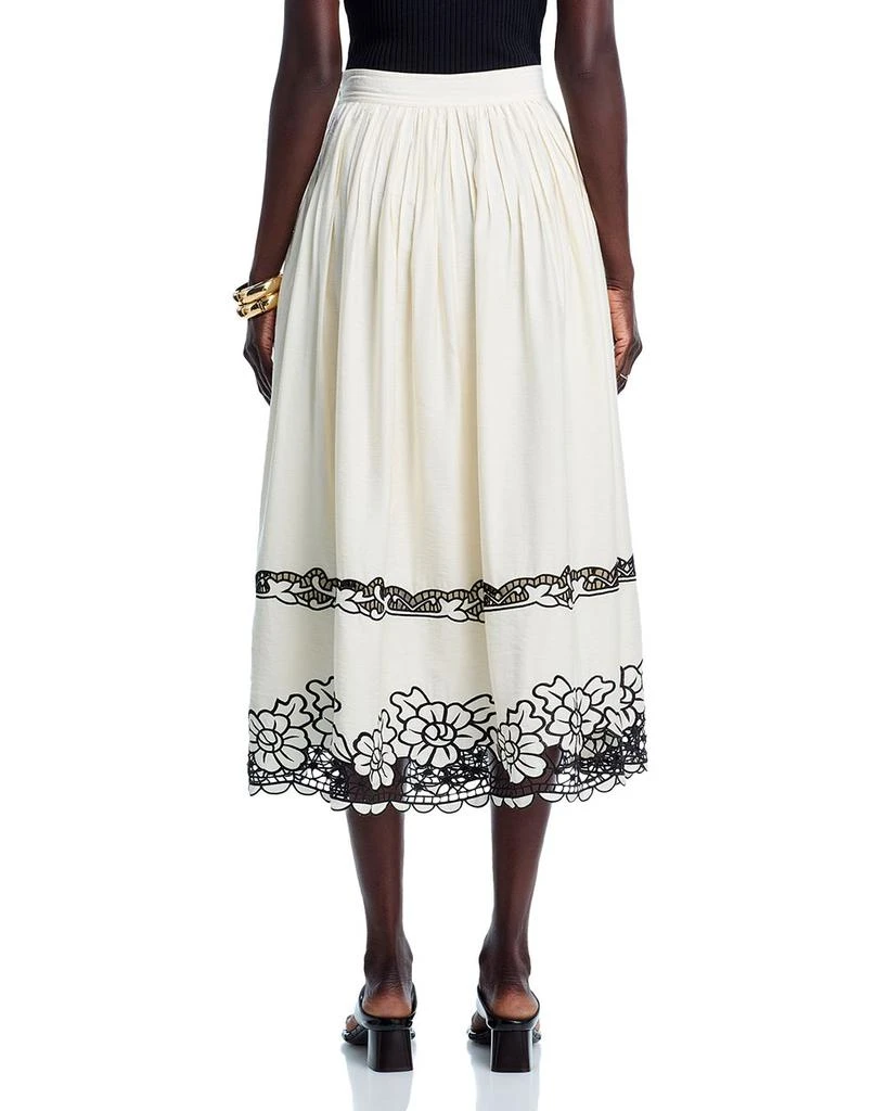 Tahari Embroidered Midi Skirt 3