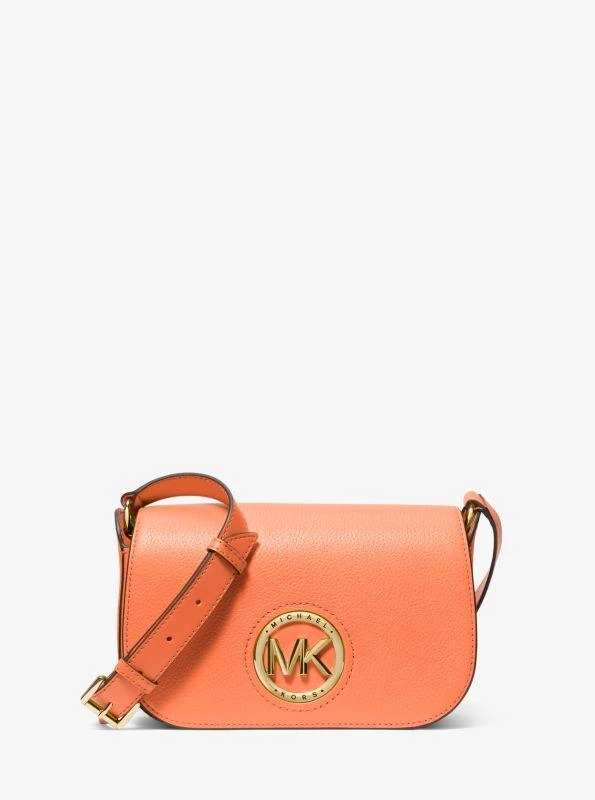 Michael Kors Samira Small Pebbled Leather Messenger Bag 1