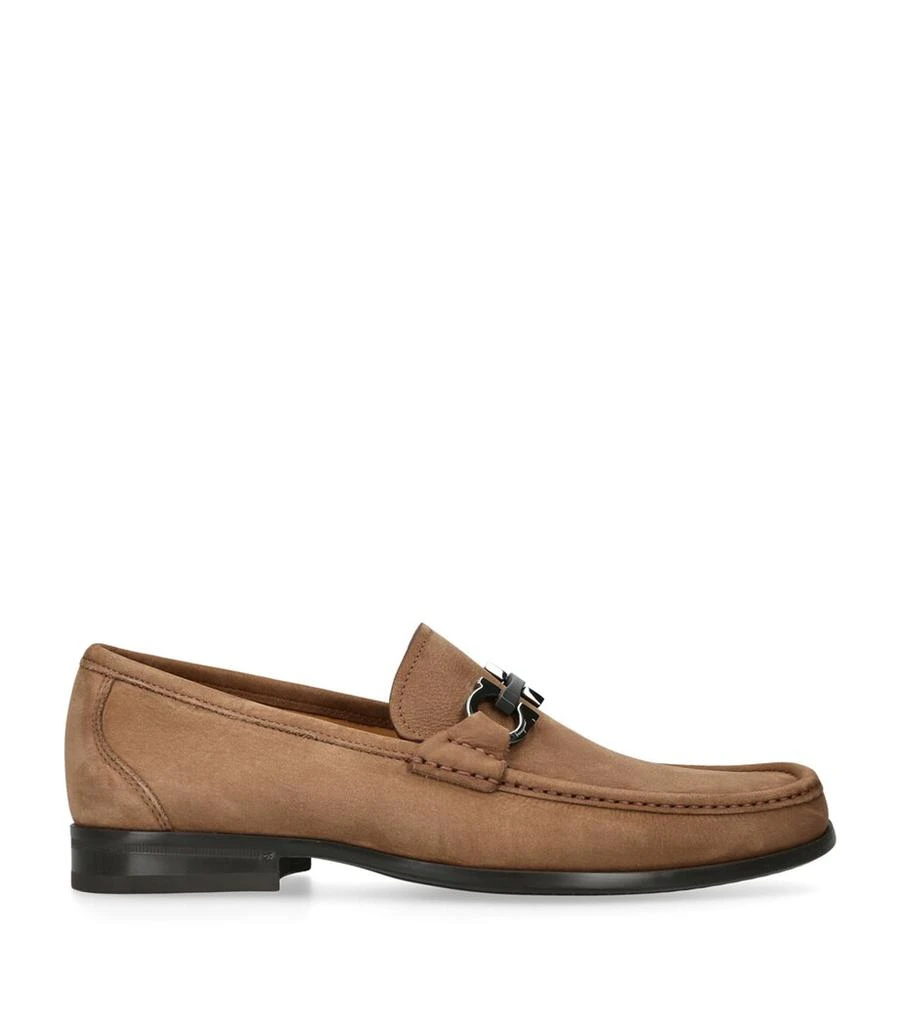 Salvatore Ferragamo Suede Grandioso 2 Loafers 1