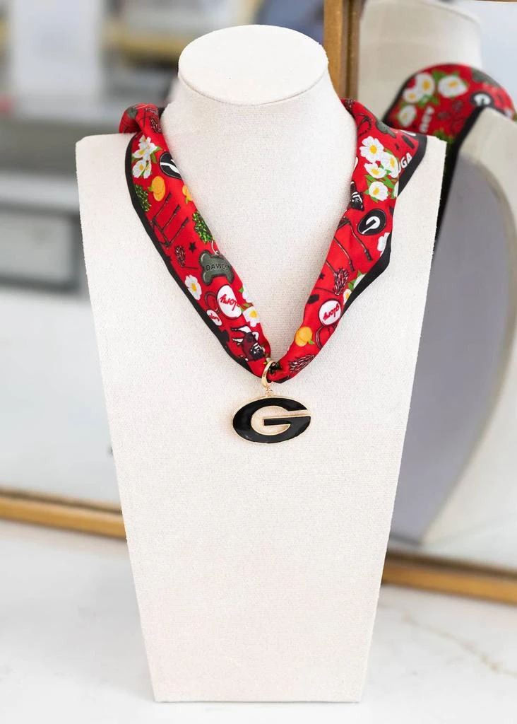 Saturday Silks Saturday Silks - Georgia Bulldogs Twilly Scarf 4