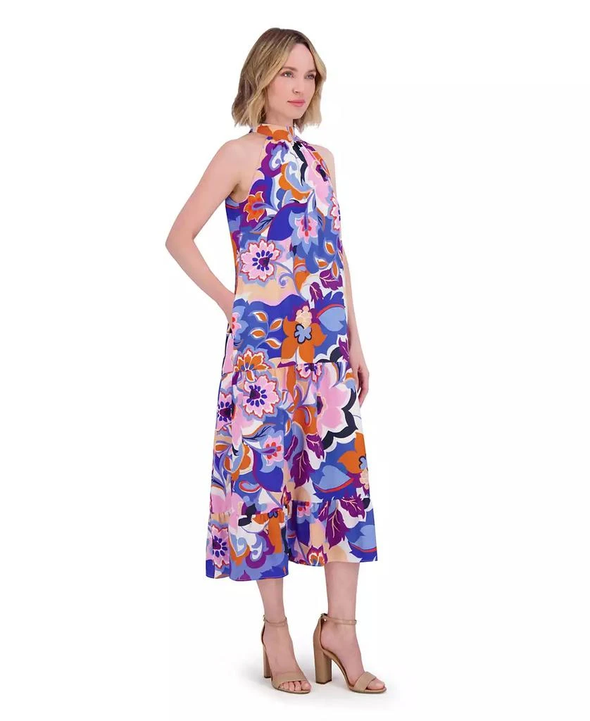 Eliza J Women's Printed Halter Midi Dress 5