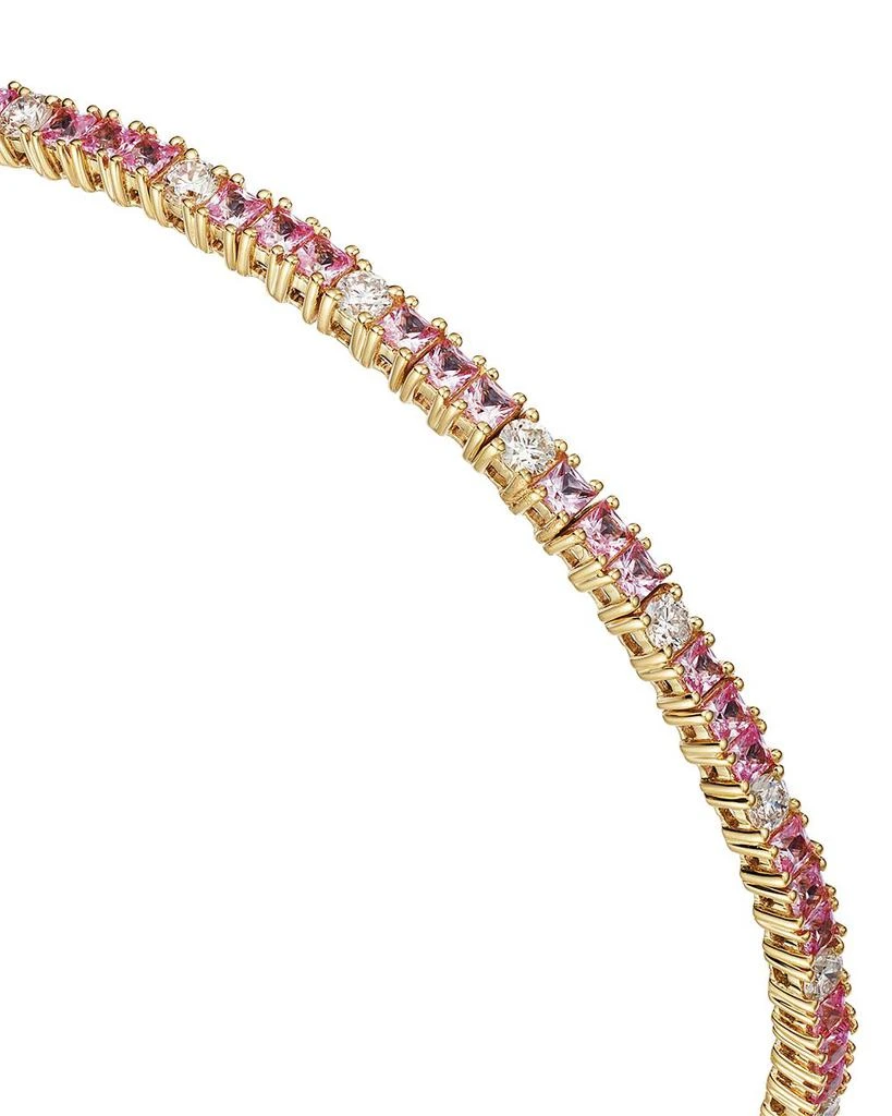 Bloomingdale
s Fine Collection Pink Sapphire 
Diamond Bracelet in 14K Yellow Gold 3