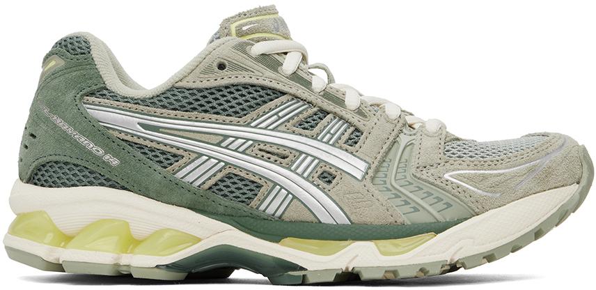 Asics Green & Silver Gel-Kayano 14 Sneakers