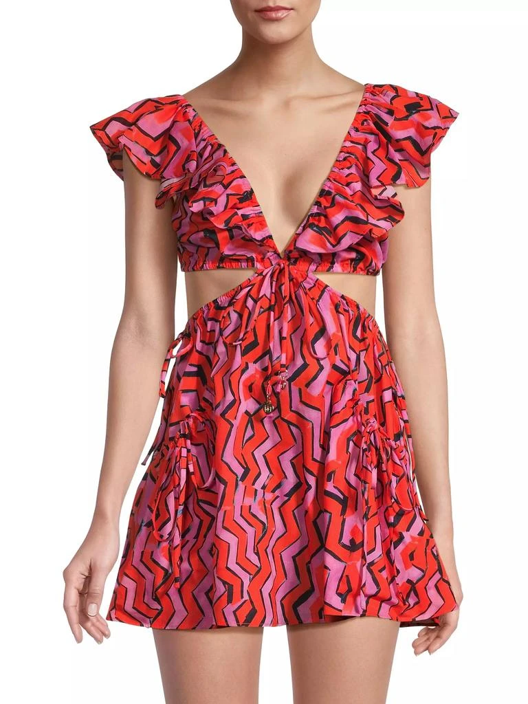 Milly Resort Delilah Chevron Minidress 3