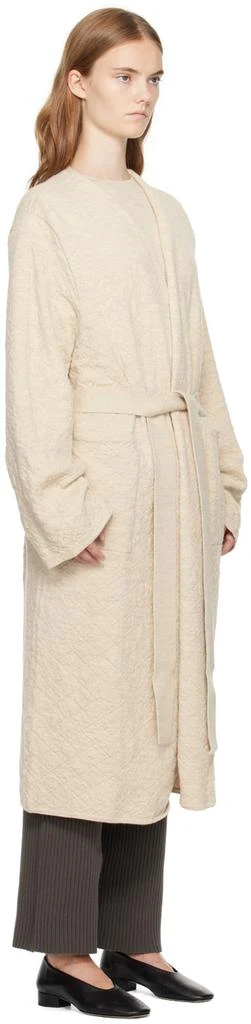 LAUREN MANOOGIAN Beige Diamond Quilt Long Cardigan 2
